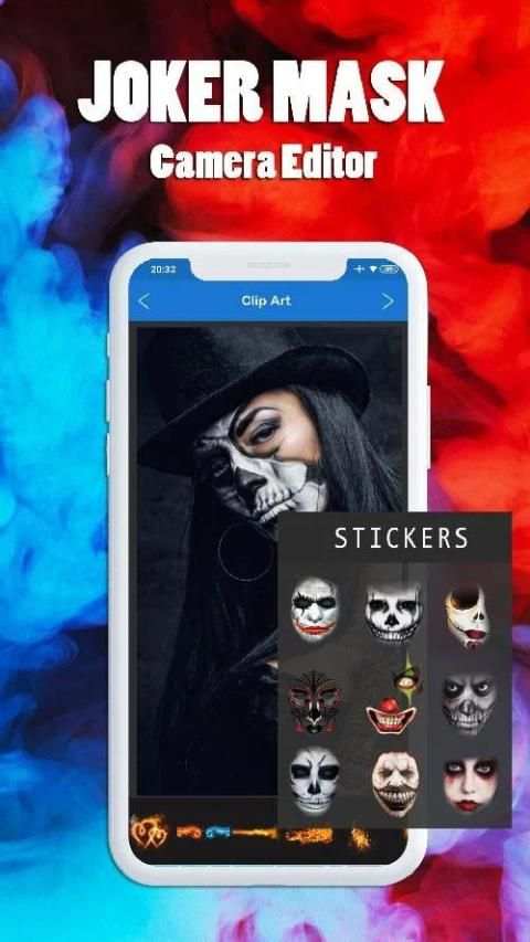 Joker Mask Camera Editor स्क्रीनशॉट 4