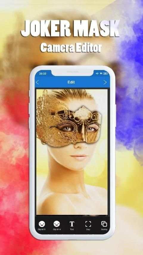 Joker Mask Camera Editor स्क्रीनशॉट 1