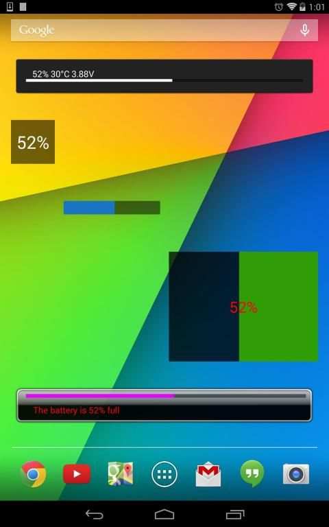 Battery Progress Widget स्क्रीनशॉट 5