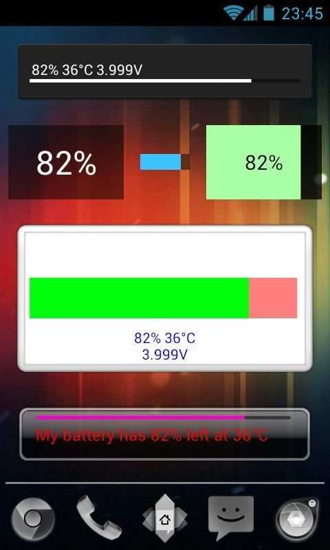 Battery Progress Widget स्क्रीनशॉट 1
