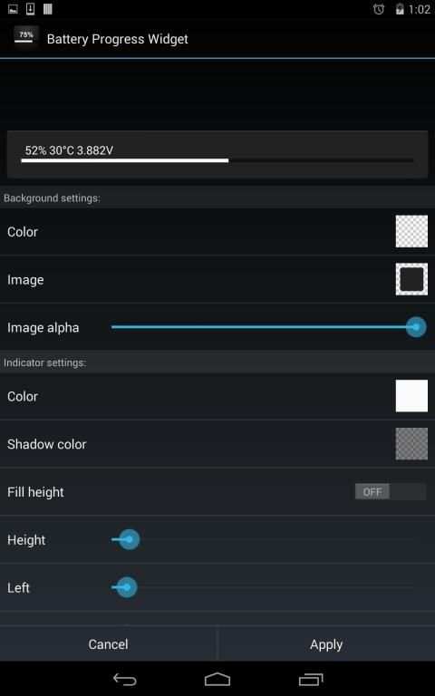 Battery Progress Widget स्क्रीनशॉट 6