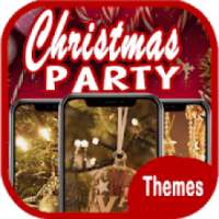 Christmas Lights Tree Party Wallpaper