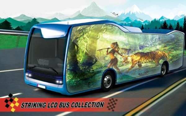 LCD Future Bus Driving Simulator: Bus Games 2019 screenshot 1