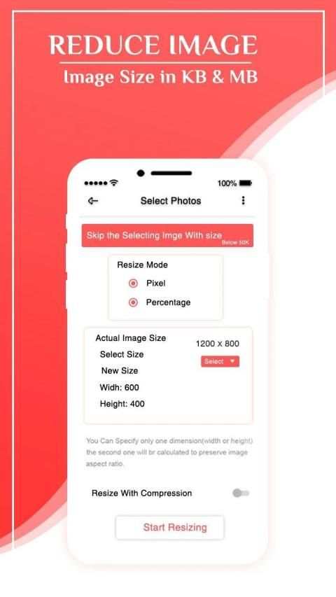 Photo Resizer - Reduce image size & Converter screenshot 3
