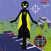 Bat Stickman Rope Hero Gangstar Crime