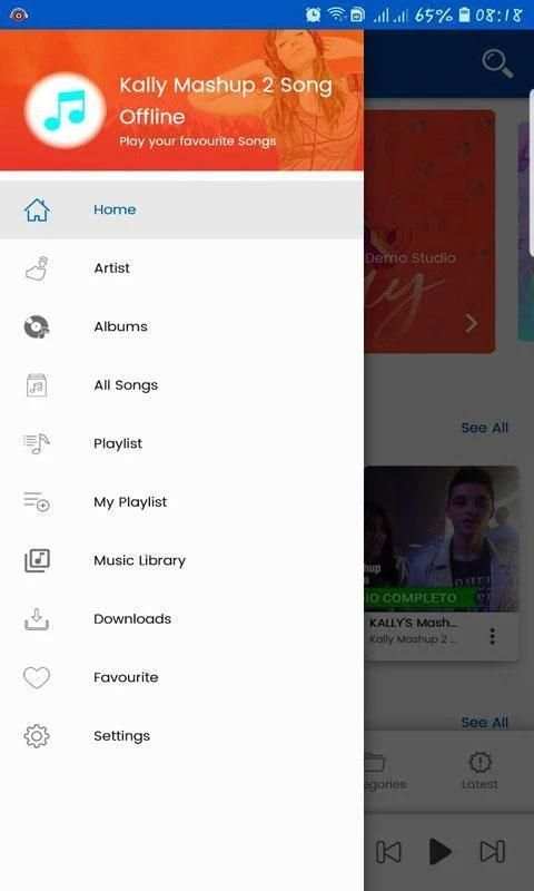 Kally Mashup 2 Song Offline स्क्रीनशॉट 1