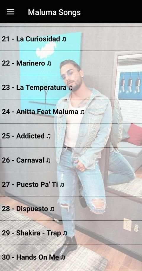 Maluma SONGS OFFLINE ( 50 SONGS ) скриншот 6
