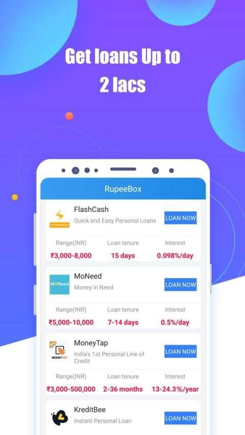 Quick and Smart Personal Loan-RupeeBox 2 تصوير الشاشة