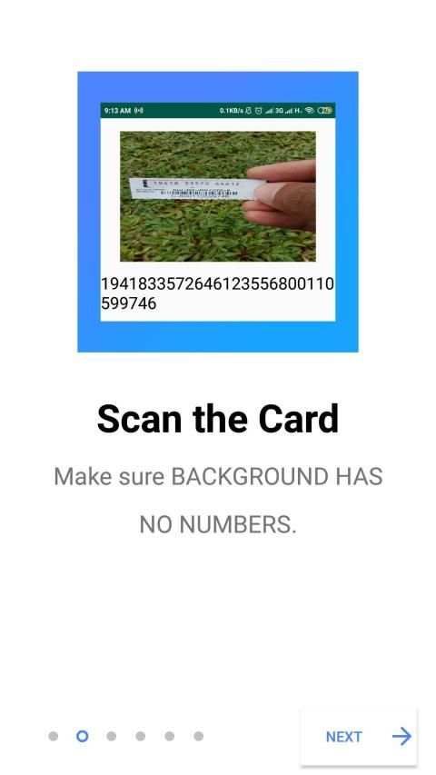 Recharge Card Scanner स्क्रीनशॉट 5