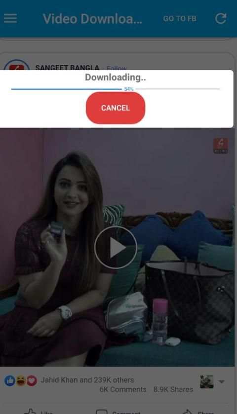 Video Downloader For Facebook-2020 स्क्रीनशॉट 4