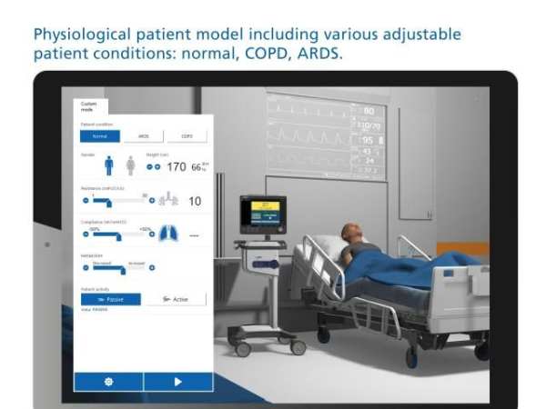 HAMILTON-C6 ventilator and patient simulation स्क्रीनशॉट 3