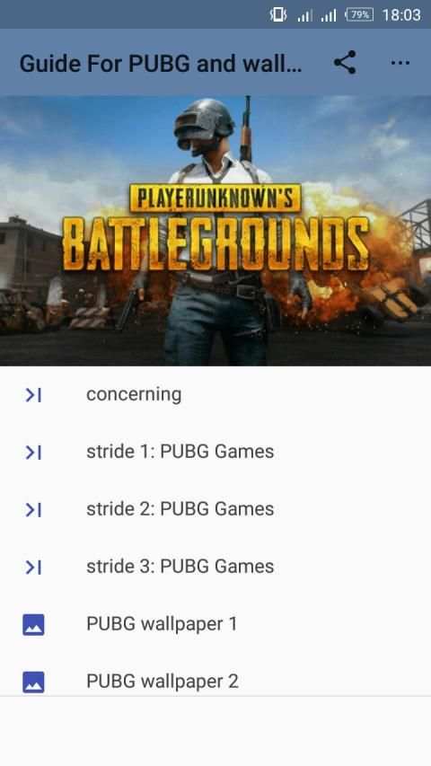 Guide For PUBG and wallpapers screenshot 1