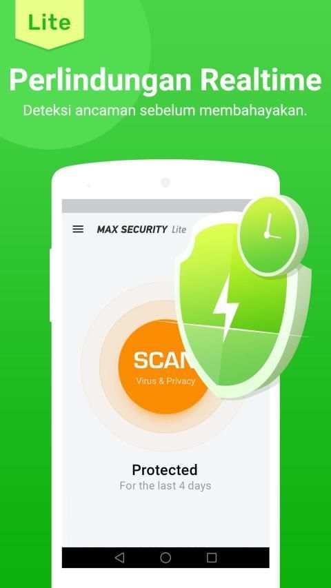 Pembersih Virus - Antivirus (MAX Security Lite) screenshot 3