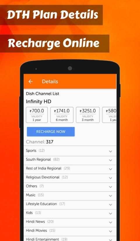 App for Dish India Channels-Dish tv Channels List screenshot 1