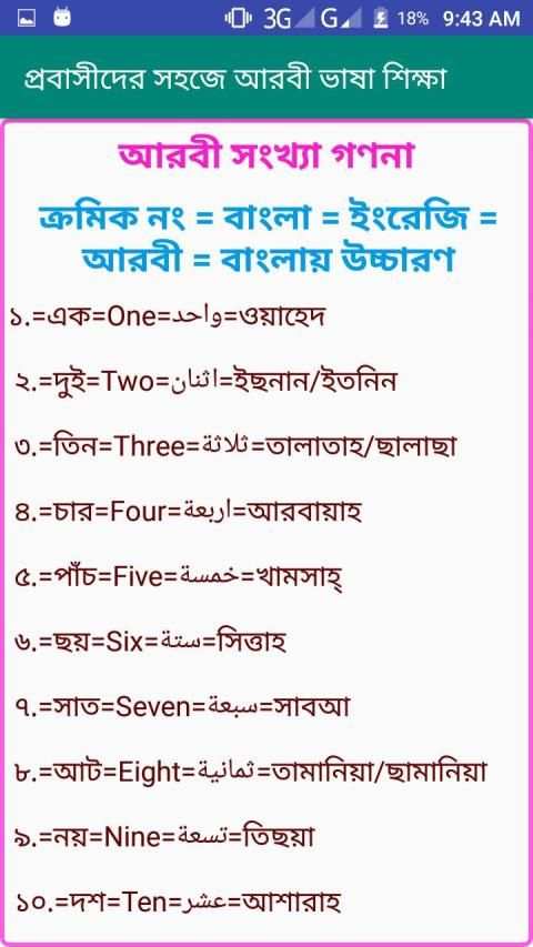 সহজে আরবী ভাষা শিক্ষা скриншот 3