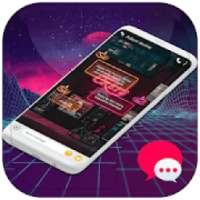 Neon Theme Colors SMS - Color Chats