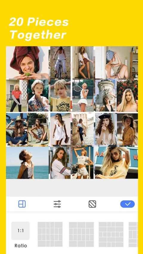 Blur Photo Collage, Photo Editor- Collage Mirror स्क्रीनशॉट 6