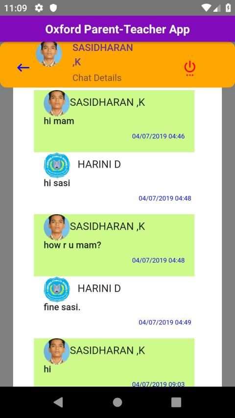 OXFORD CHAT APP स्क्रीनशॉट 1