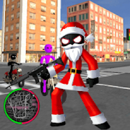 Santa Claus Stickman Rope Hero Gangstar Snowman आइकन