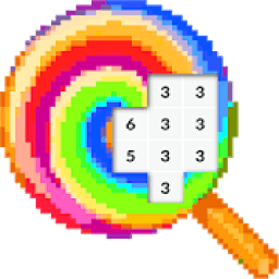 ikon Pixel Art Candy Color By Number