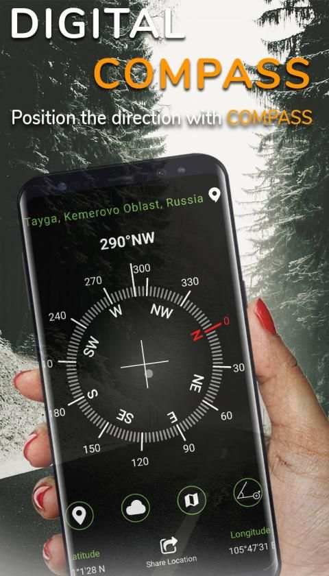 Smart Compass for Android 2019 स्क्रीनशॉट 9