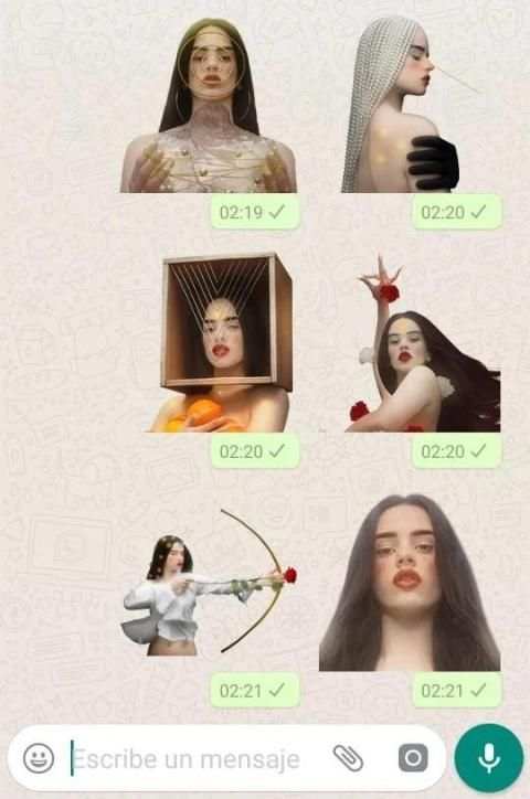 Stickers de la Rosalía para WhatsApp screenshot 2
