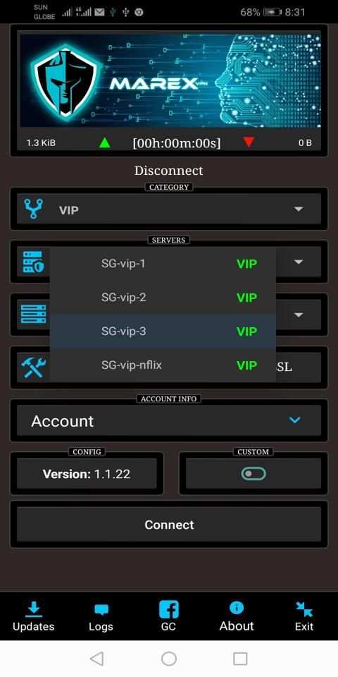 MAREX VPN screenshot 2