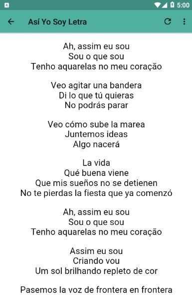 Elenco de BIA Mejores Canciones Letra screenshot 2