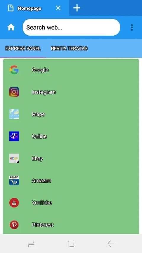 3J Web browser screenshot 1