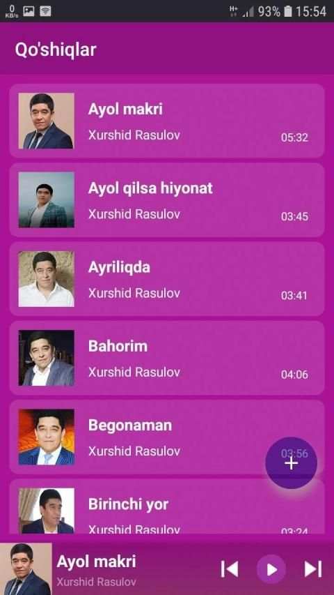 Xurshid Rasulov qo'shiqlari screenshot 2