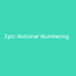 ikon EPIC-Notional Numbering