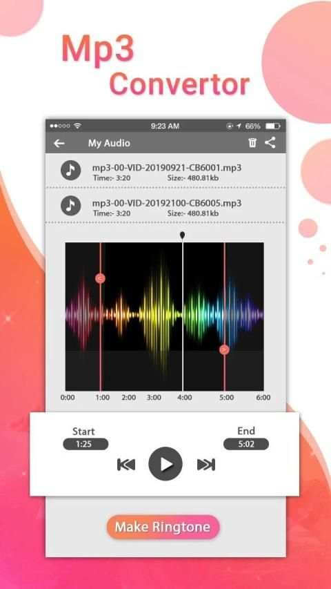 Video to MP3 Converter स्क्रीनशॉट 1
