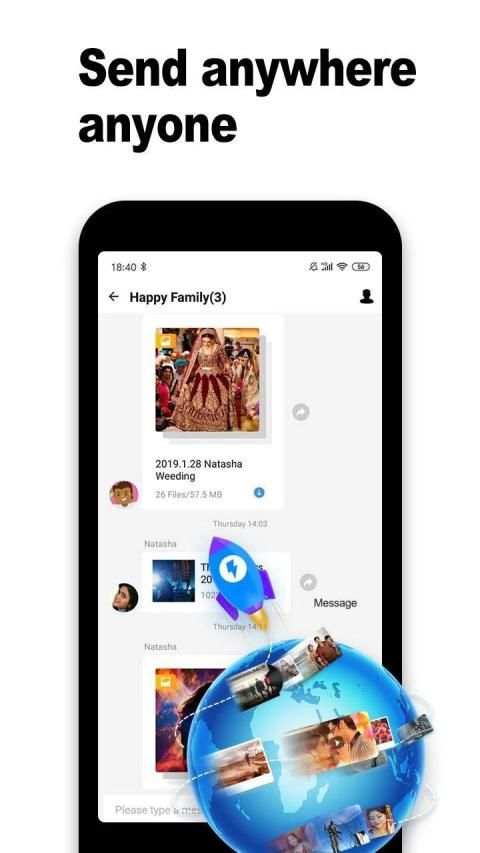 WeShare - Berbagi Foto / Musik/ Film, Perpesanan screenshot 2