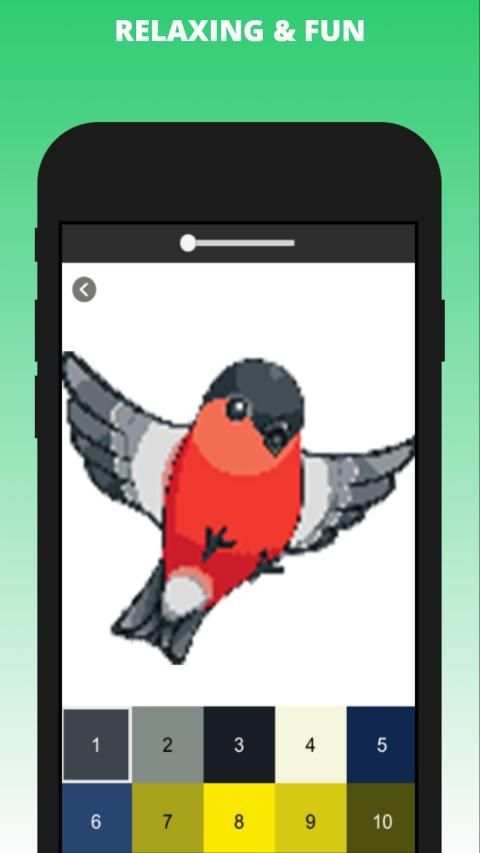 Birds Pixel Art - Birds Color by Number स्क्रीनशॉट 2