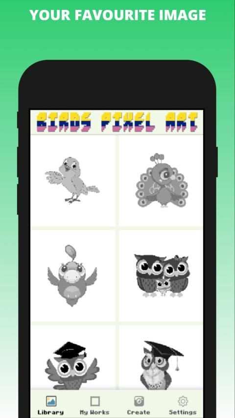 Birds Pixel Art - Birds Color by Number स्क्रीनशॉट 4