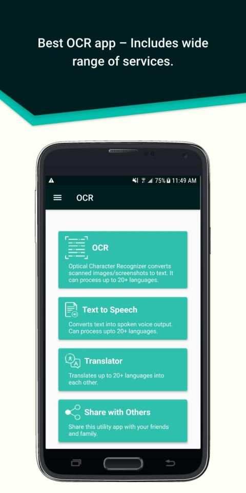 Image to text scanner - OCR - TTS - Translator 5 تصوير الشاشة