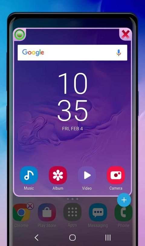 Galaxy S10 blue-rose | Xperia™ Theme screenshot 1
