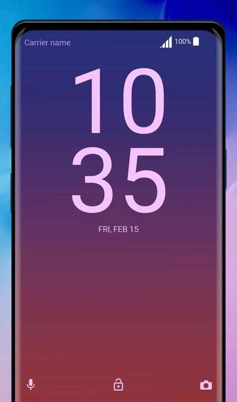 Galaxy S10 blue-rose | Xperia™ Theme screenshot 2