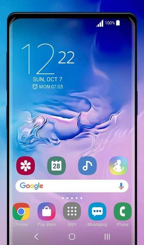 Galaxy S10 blue-rose | Xperia™ Theme screenshot 4