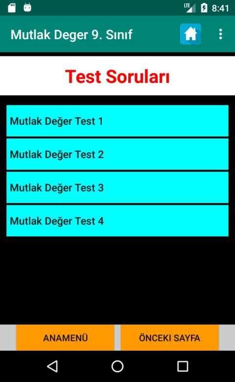 Mutlak Değer 9. Sınıf Matematik Konu Anlatımı Test screenshot 5