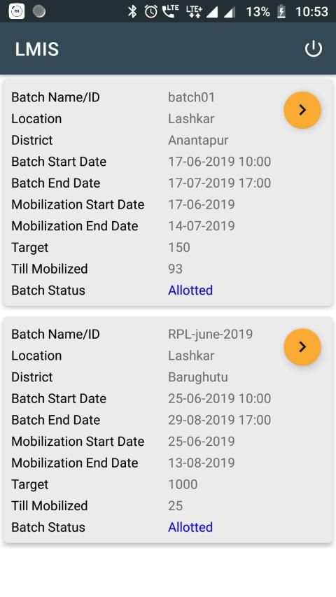LMIS MOBILIZATION screenshot 4