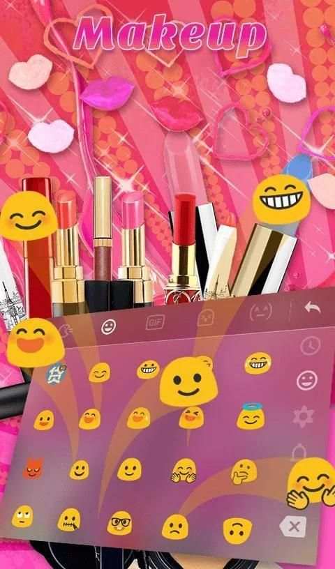 Make Up Keyboard Theme screenshot 2