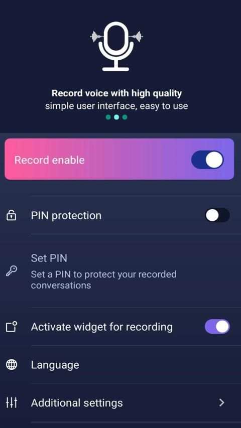 Auto Call Record Voice Pro screenshot 2