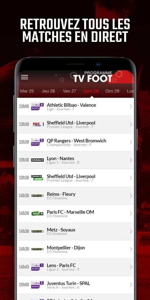 Programme télé FOOT screenshot 1