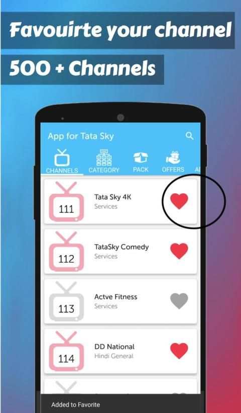 App for Tata Sky Channels List & Tata sky DTH screenshot 1