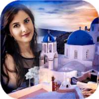 Santorini Photo Frames on 9Apps