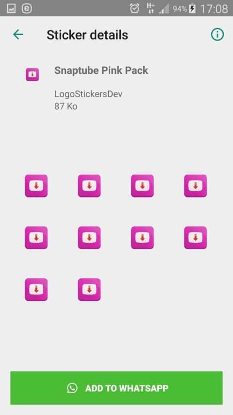 Snaptubé Colors Stickers For WhatsApp screenshot 3