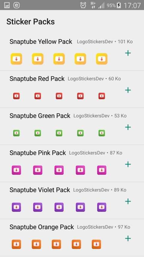 Snaptubé Colors Stickers For WhatsApp screenshot 7