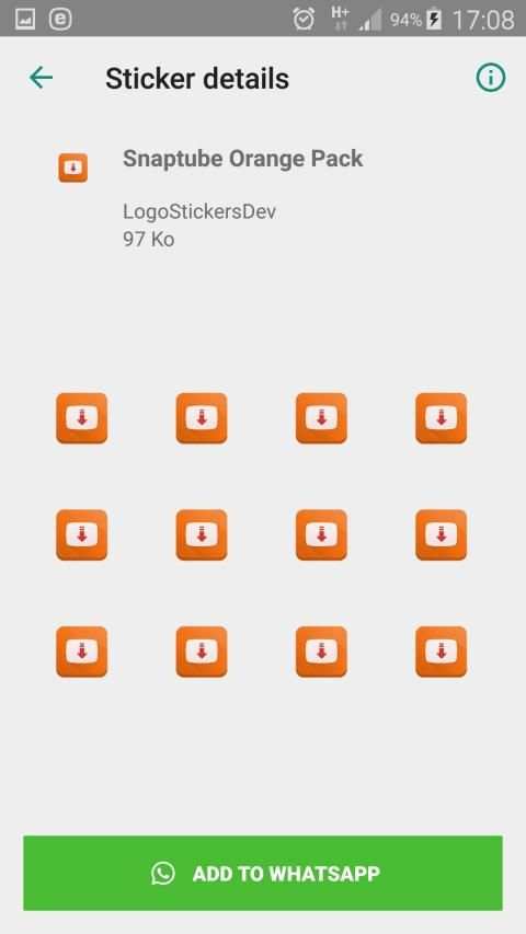 Snaptubé Colors Stickers For WhatsApp screenshot 1