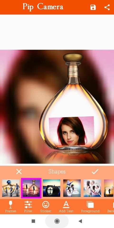 Photo Frame Holding effects mirror screenshot 5
